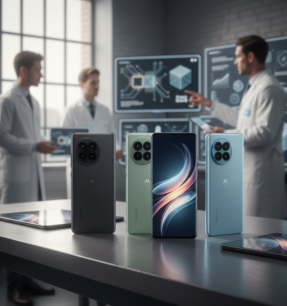 Motorola Edge 70 Max Leaked Renders Hint at Premium Snapdragon 8 Gen 5 Device — AI-generated illustration