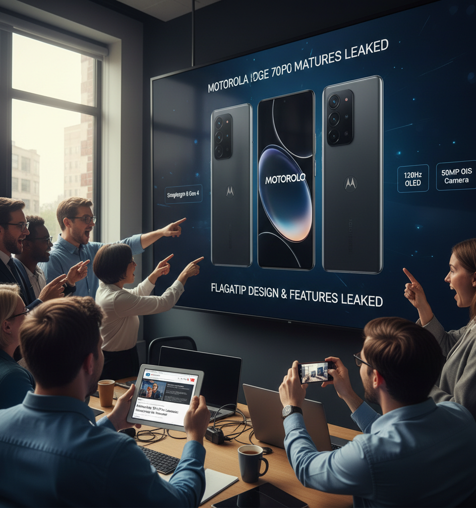 Motorola Edge 70 Pro Leaked: Marketing Materials Reveal Flagship Design & Features — AI-generated illustration