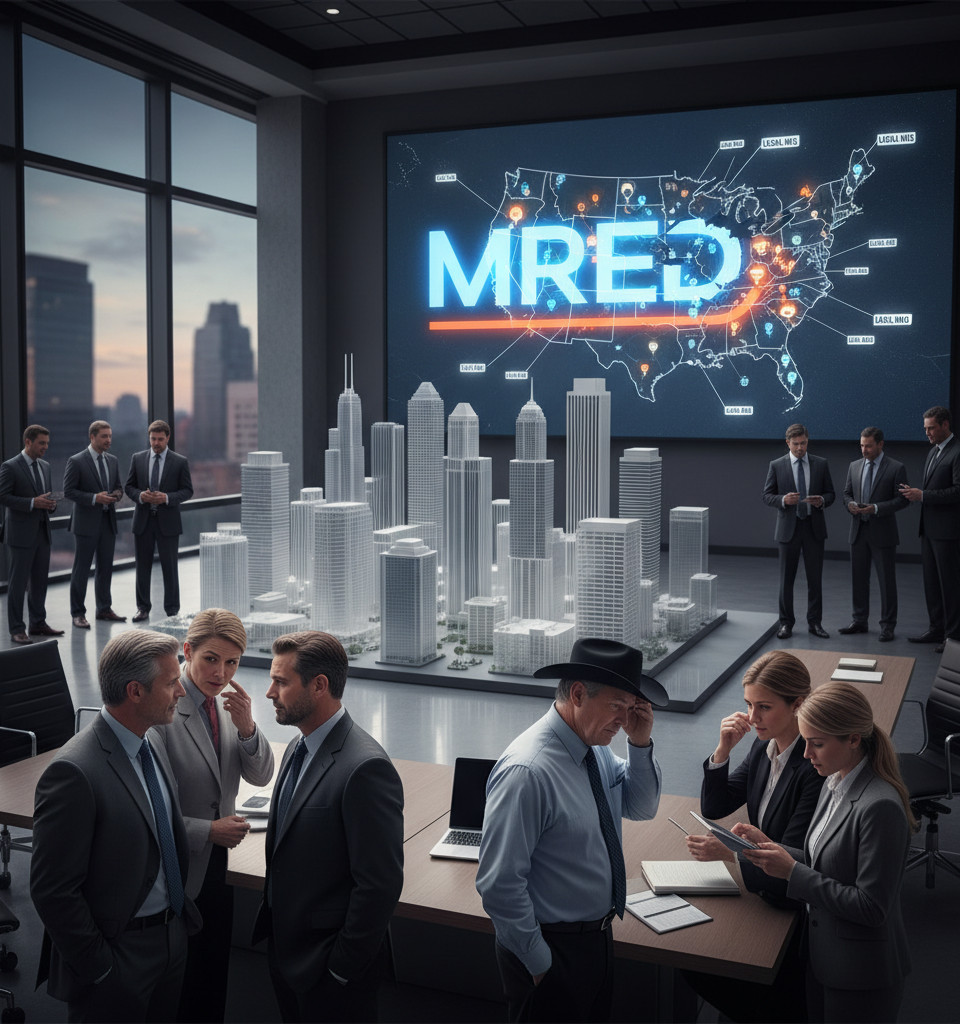 MRED's National Expansion Sparks Concerns Over Local MLS Future and Market Fragmentation — AI-generated illustration