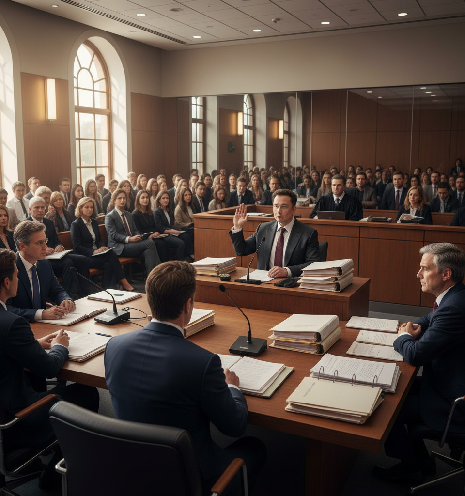 Musk v. OpenAI: A High-Stakes Legal Battle Unfolds Over AI's Future — AI-generated illustration