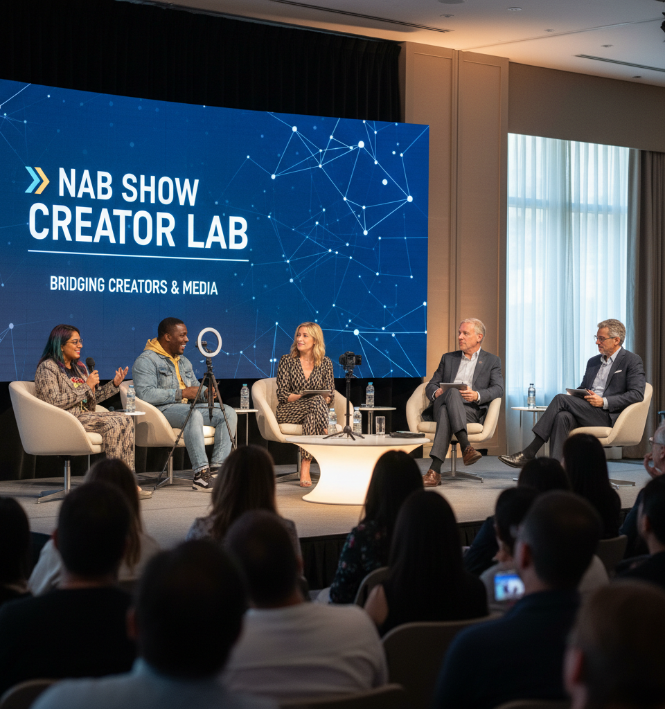 NAB Show Bridges Creator Economy and Legacy Media: A New Era of Collaboration — AI-generated illustration