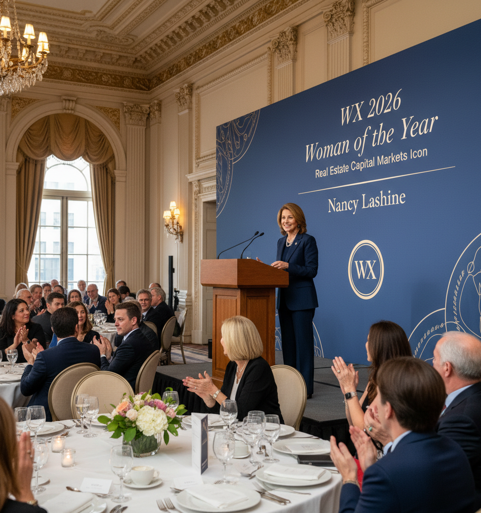 Nancy Lashine to be Honored as WX 2026 Woman of the Year, Celebrating a Real Estate Capital Markets Icon — AI-generated illustration