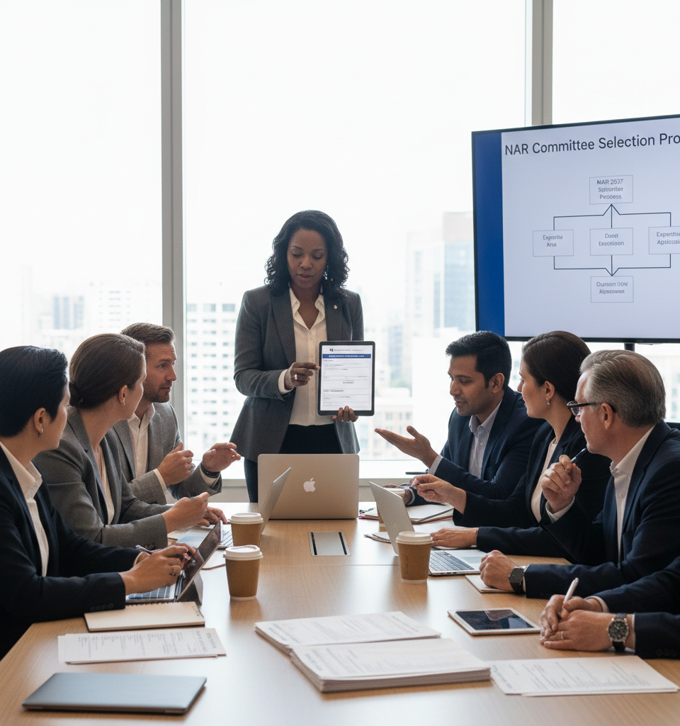 NAR rolls out expertise-based application process for 2027 committees — AI-generated illustration