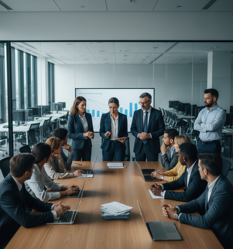 Navigating Layoffs: The Critical Balance Between Business Decisions and Employee Trust in 2026 — AI-generated illustration
