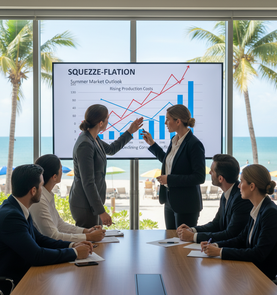 Navigating 'Squeeze-flation': Strategies for a Challenging Summer Market Outlook — AI-generated illustration