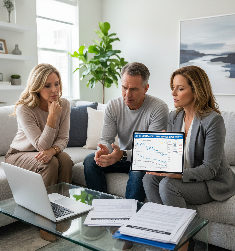 Navigating the Mortgage Maze: How Sellers with Sub-4% Rates Are Facing Market Realities — AI-generated illustration