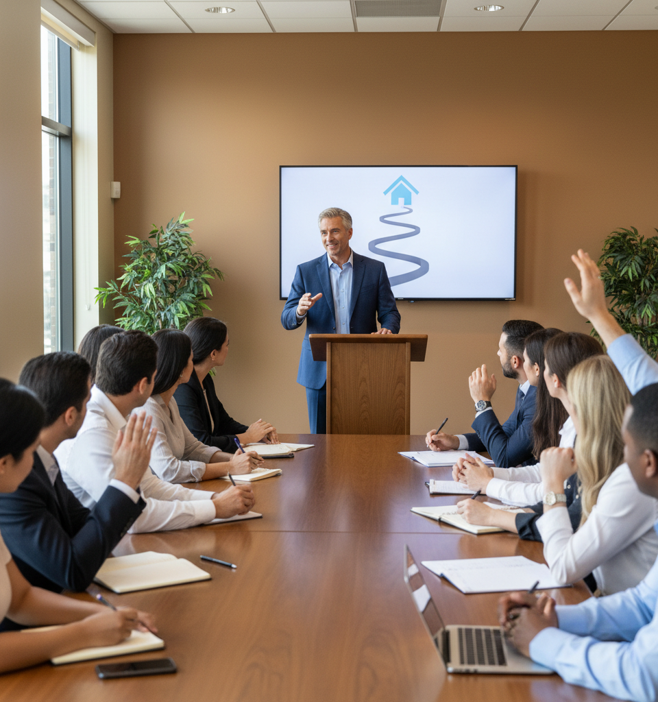 Navigating the Path to Real Estate: Expert Guidance for Aspiring Agents — AI-generated illustration
