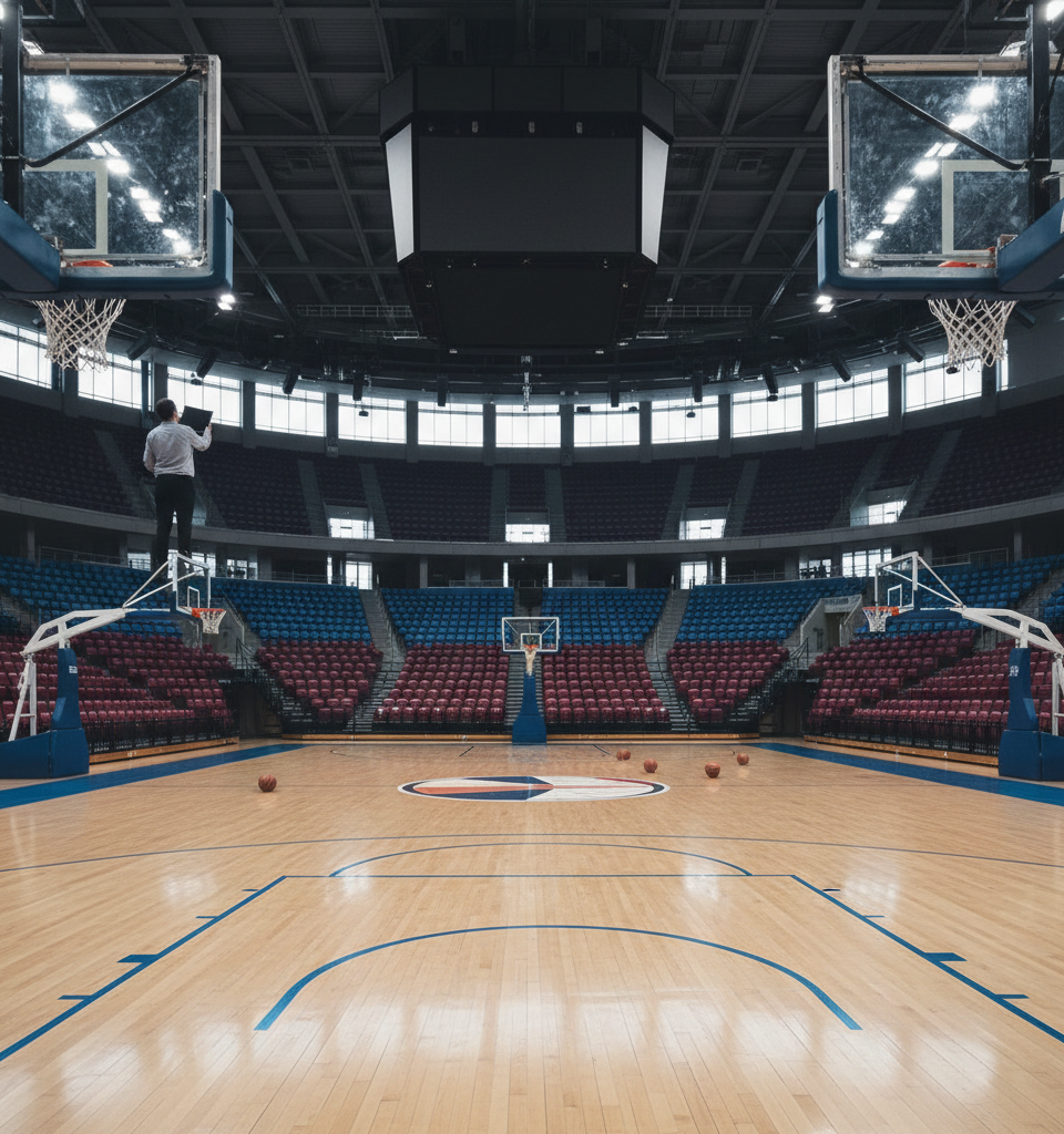 NBA Insiders Challenge ESPN's 2026-27 Season Forecast: 'You're Overthinking It' — AI-generated illustration