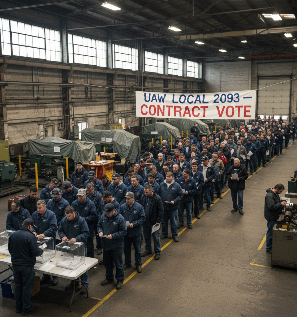 Nearly 1,000 Workers to Vote on Dauch Corp. Contract Proposal to End Strike — AI-generated illustration