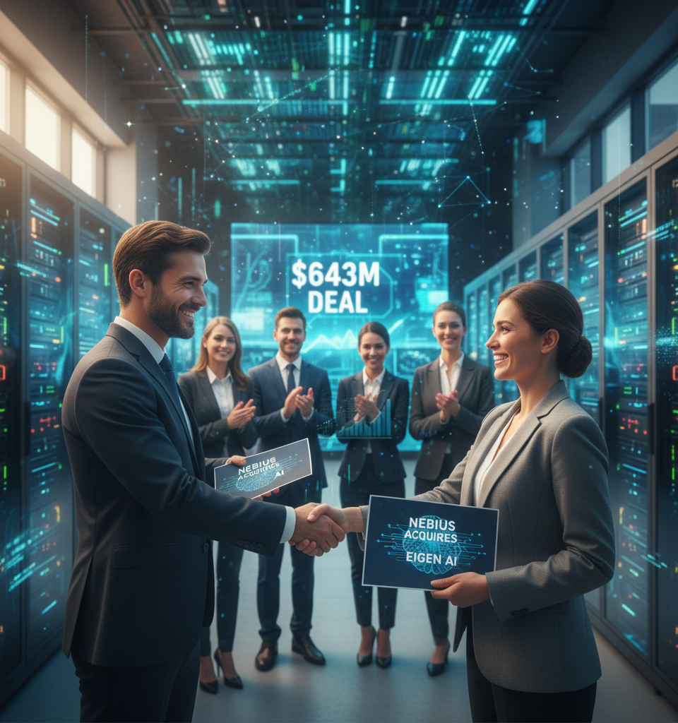 Nebius Acquires Eigen AI for $643M: A Strategic Bet on AI Inference in Cloud Computing — AI-generated illustration