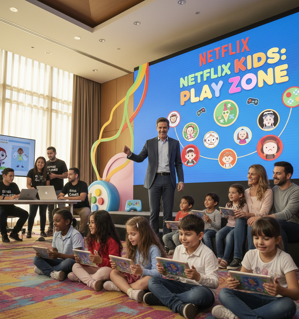 Netflix Unveils Dedicated Kids' Games App, Signaling Deeper Dive into Interactive Entertainment — AI-generated illustration