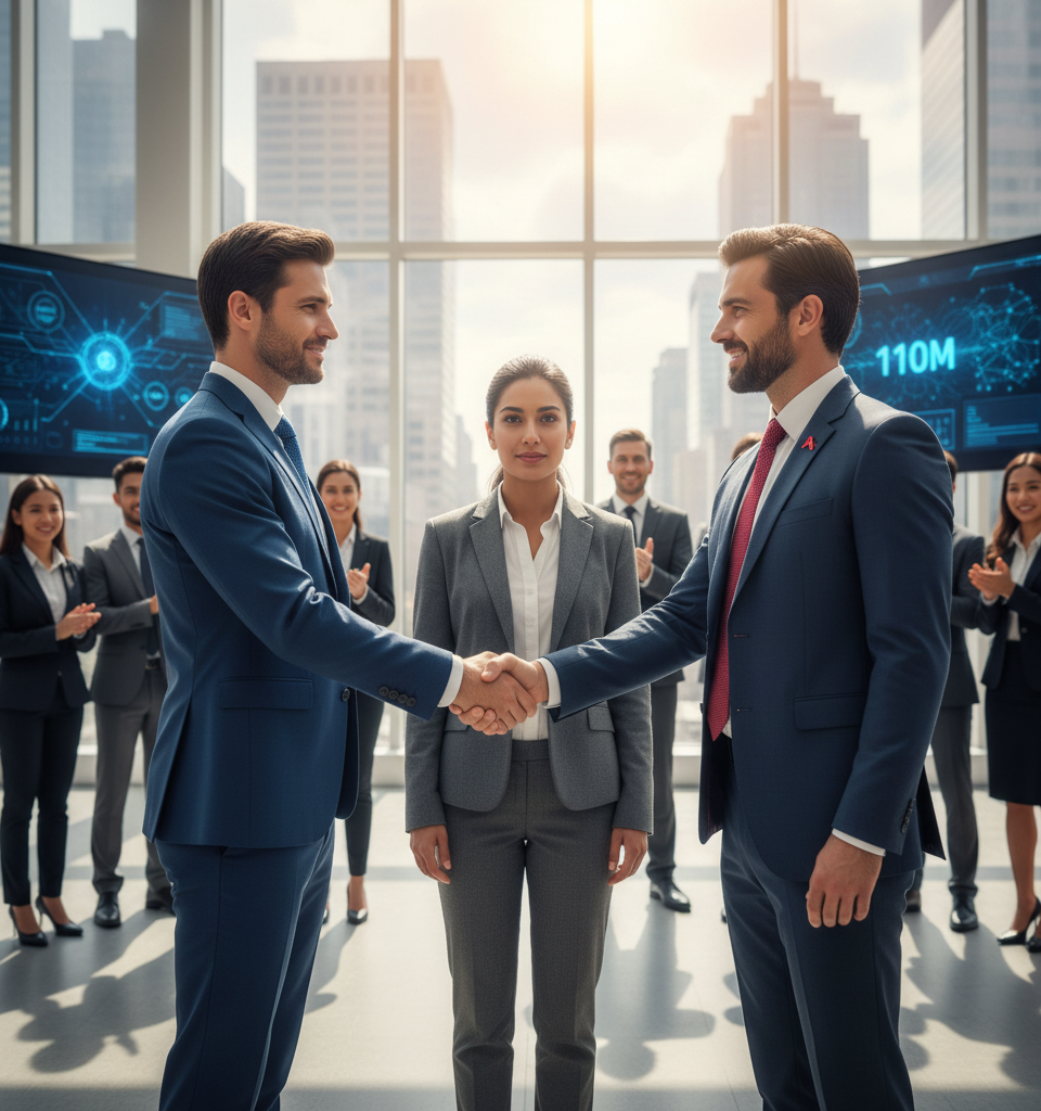 Netomi Secures $110M from Accenture, Adobe to Scale AI Customer Service Solutions — AI-generated illustration
