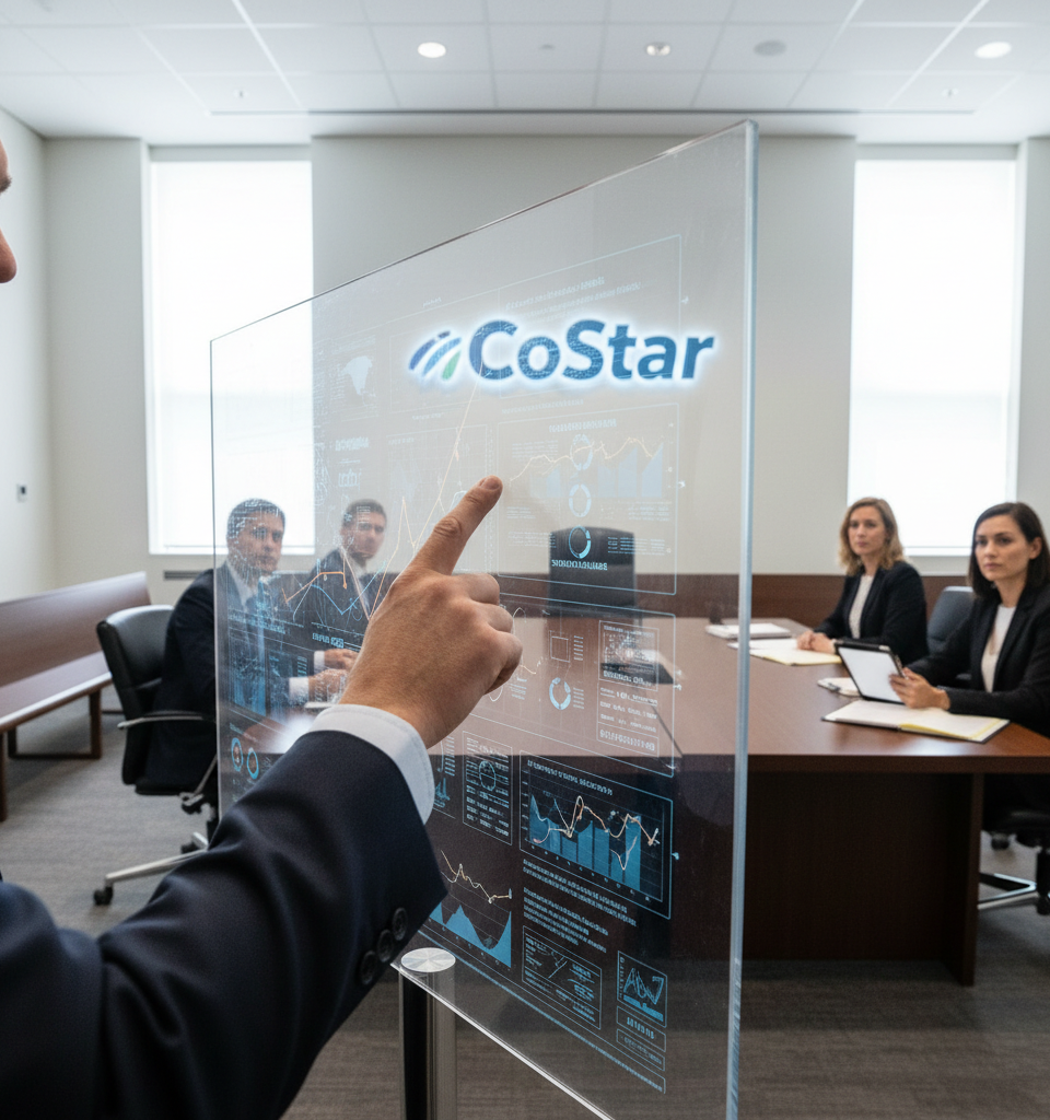 New Antitrust Lawsuit Challenges CoStar's Dominance in Commercial Real Estate Data — AI-generated illustration