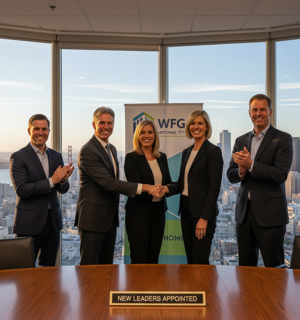 New leaders appointed at WFG National Title, MyHome — AI-generated illustration