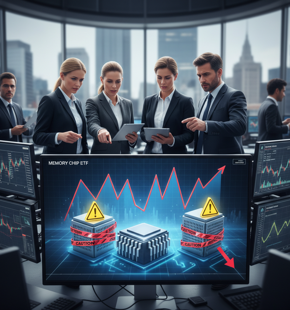 New Memory Chip ETF Sparks Investor Caution as Market Analysts Signal Potential Peak — AI-generated illustration