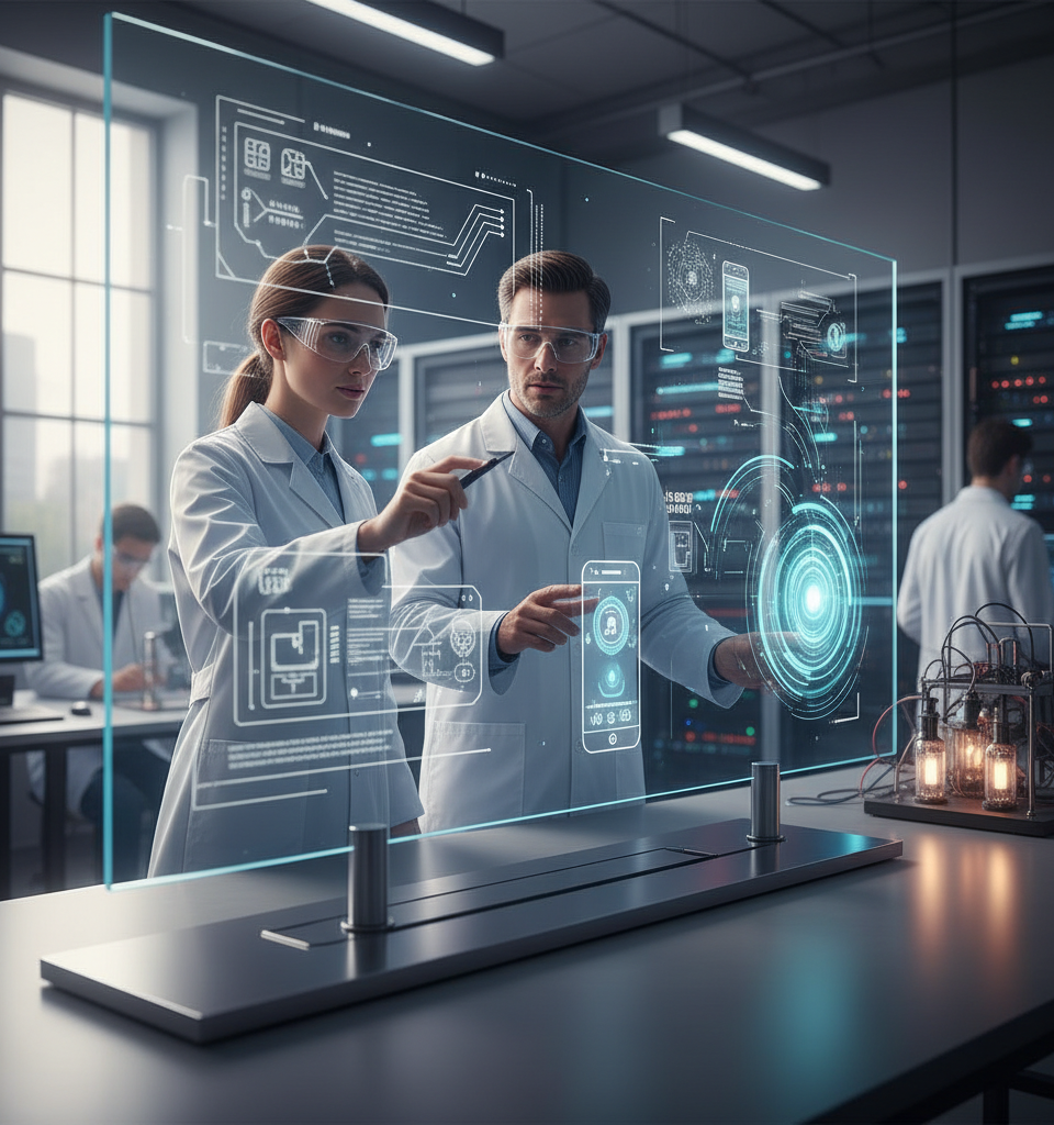 New OLED Advance Could Revolutionize Transparent Displays for Consumer Electronics — AI-generated illustration