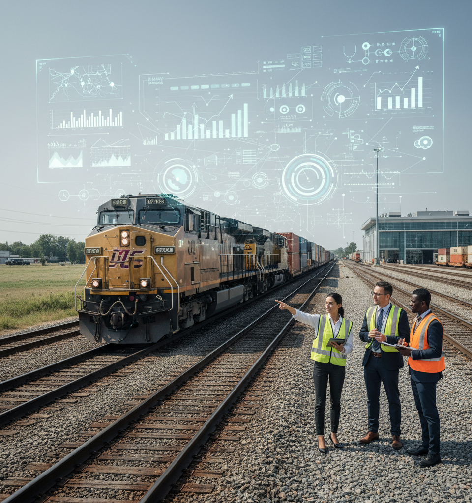 New Rail Data Rules Could Boost Service Transparency, Experts Say — AI-generated illustration