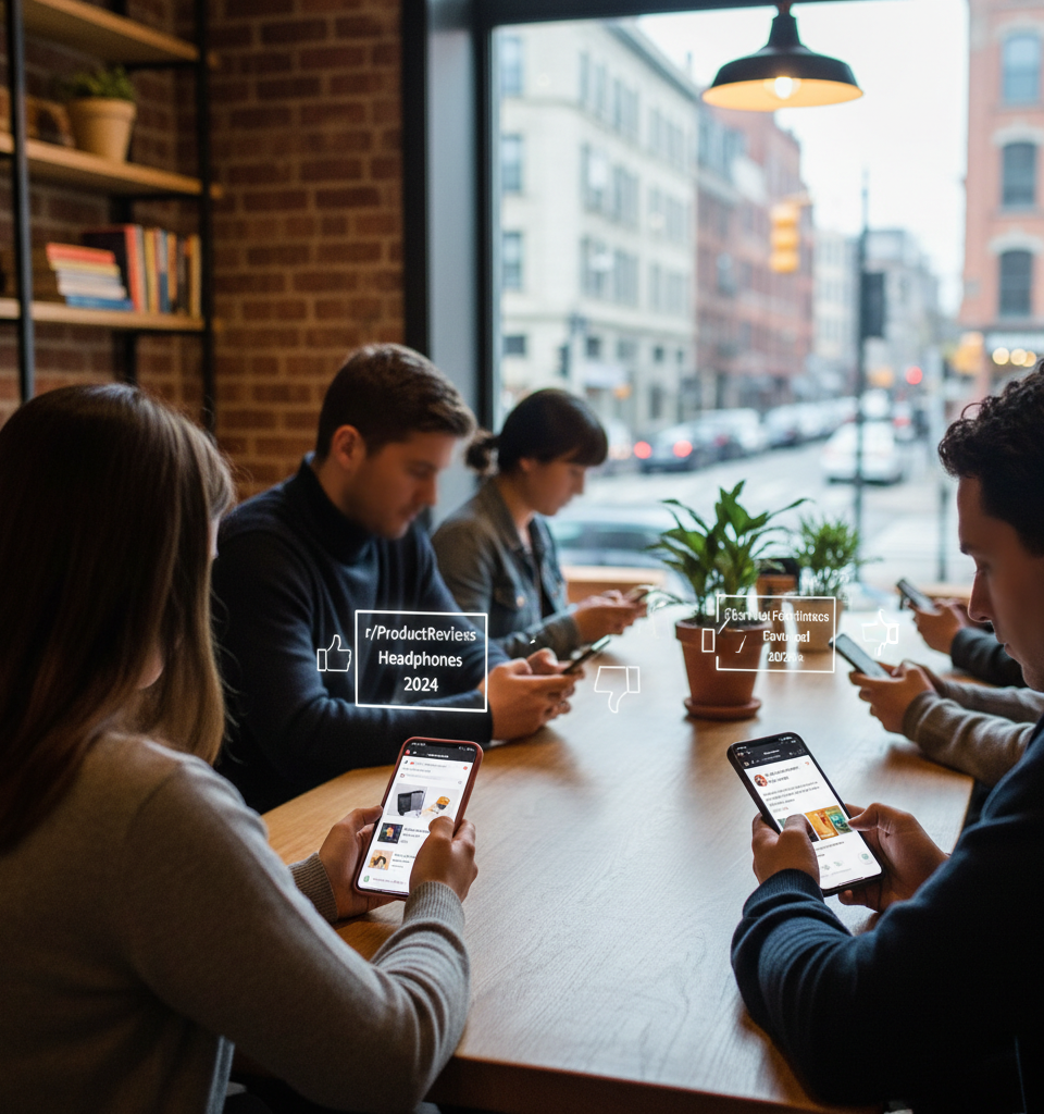 New Study Reveals Reddit's Significant Influence on Consumer Purchase Decisions — AI-generated illustration