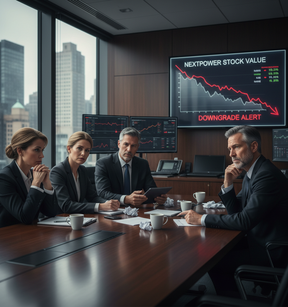 NextPower Faces Downgrade: Value Investors Urged to Reconsider Holdings Amid Shifting Market Dynamics — AI-generated illustration