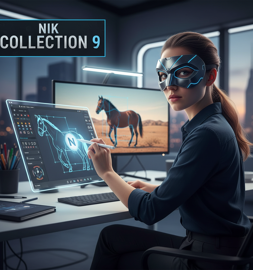 Nik Collection 9 lets you mask like the Lone Ranger (no sidekick required) — AI-generated illustration