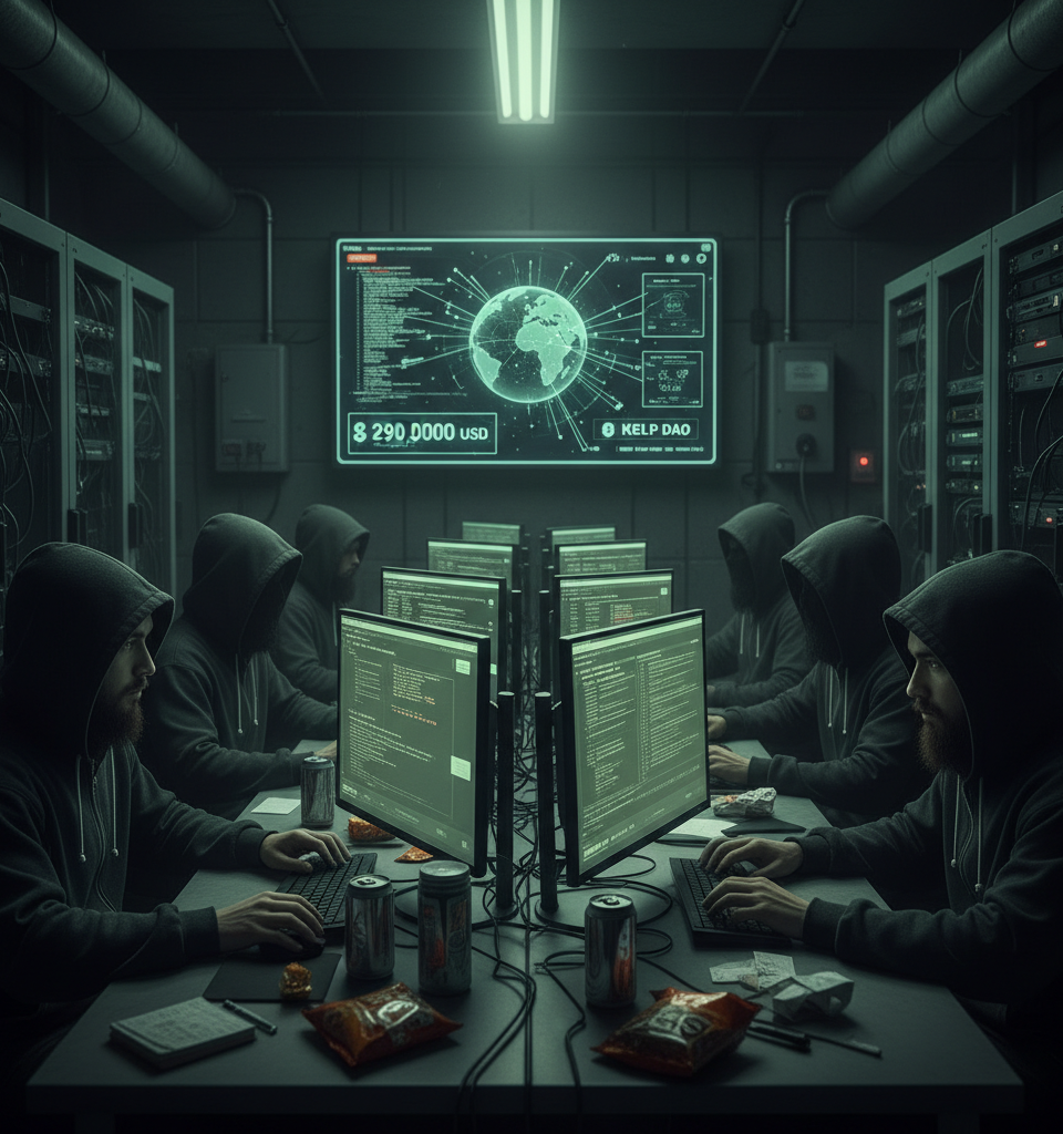 North Korea Accused of $290M Kelp DAO Crypto Heist, Marking Year's Largest Breach — AI-generated illustration