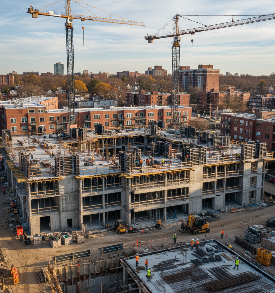 Northeast Apartment Boom: Soaring Construction Signals Potential Rent Relief and Market Shift — AI-generated illustration