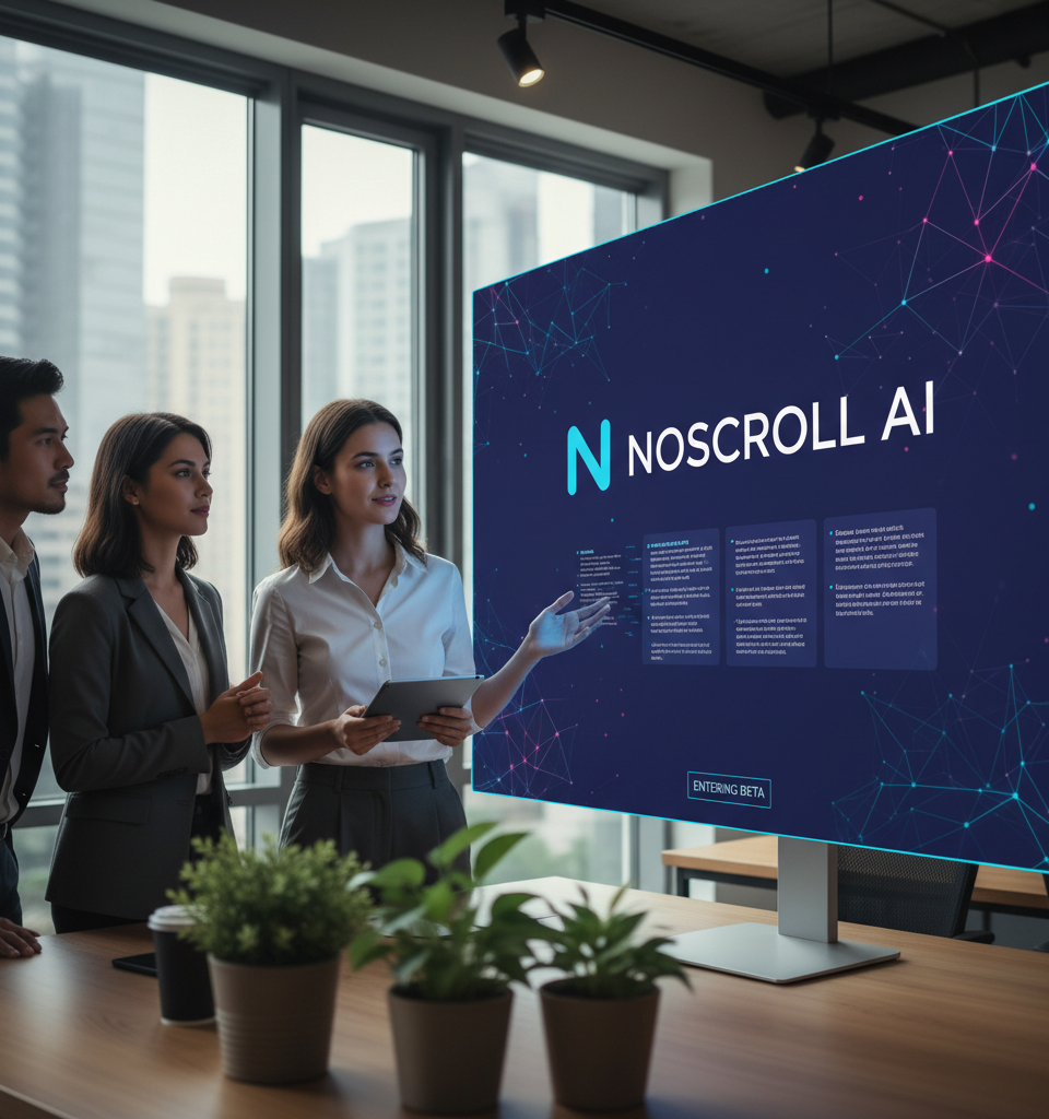 Noscroll AI: The New Digital Antidote to ‘Doomscrolling’ Entering Beta — AI-generated illustration