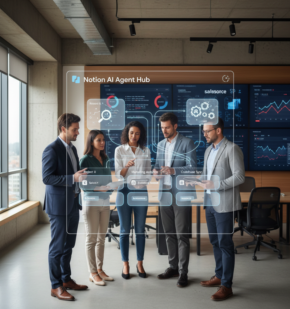 Notion Unveils AI Agent Hub: Transforming Workspaces into Intelligent Productivity Platforms — AI-generated illustration