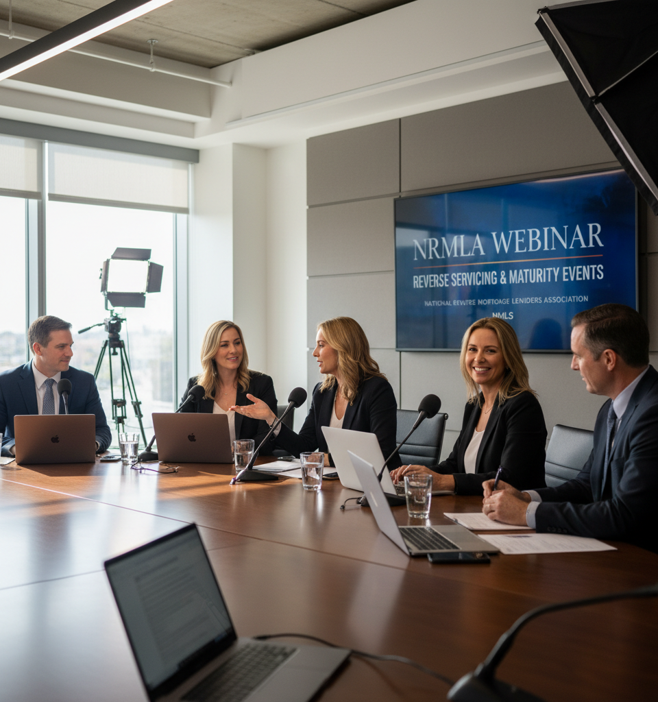 NRMLA webinar to cover reverse servicing and maturity events — AI-generated illustration