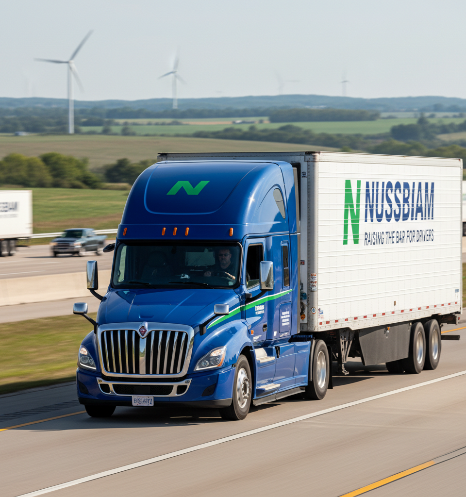 Nussbaum's Driver Pay Hike Signals Intensifying Competition in Freight Sector — AI-generated illustration