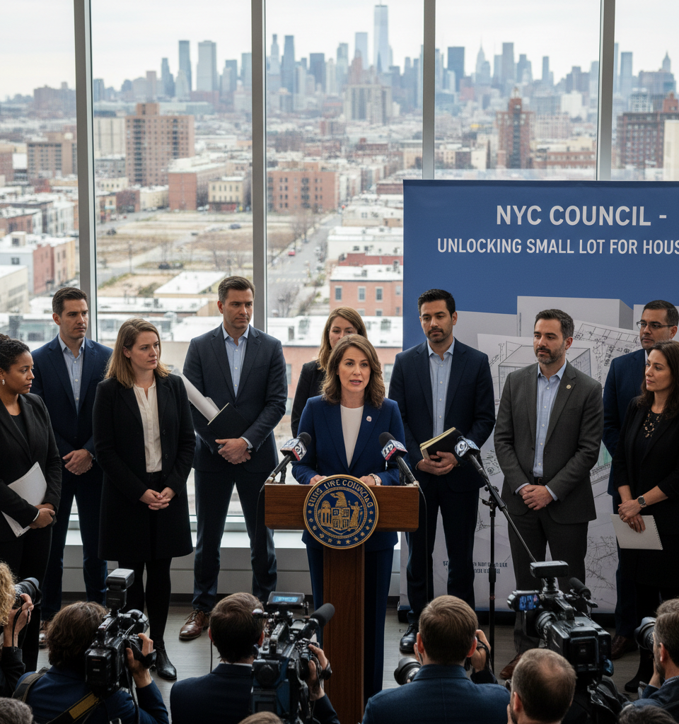 NYC Council Launches Expert Panel to Unlock Housing Potential on Small Lots — AI-generated illustration