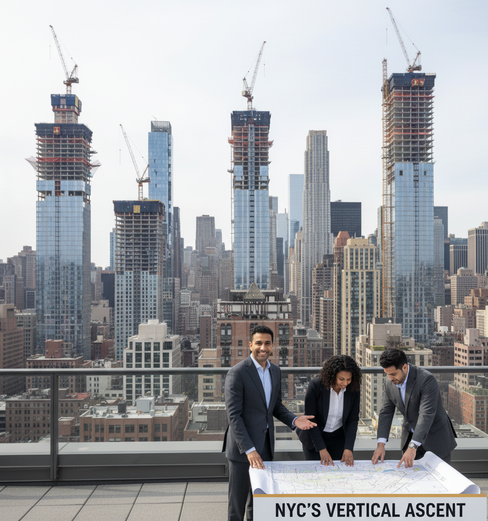NYC's Vertical Ascent: State Laws Fuel New Housing Boom Amidst Mamdani's Agenda — AI-generated illustration
