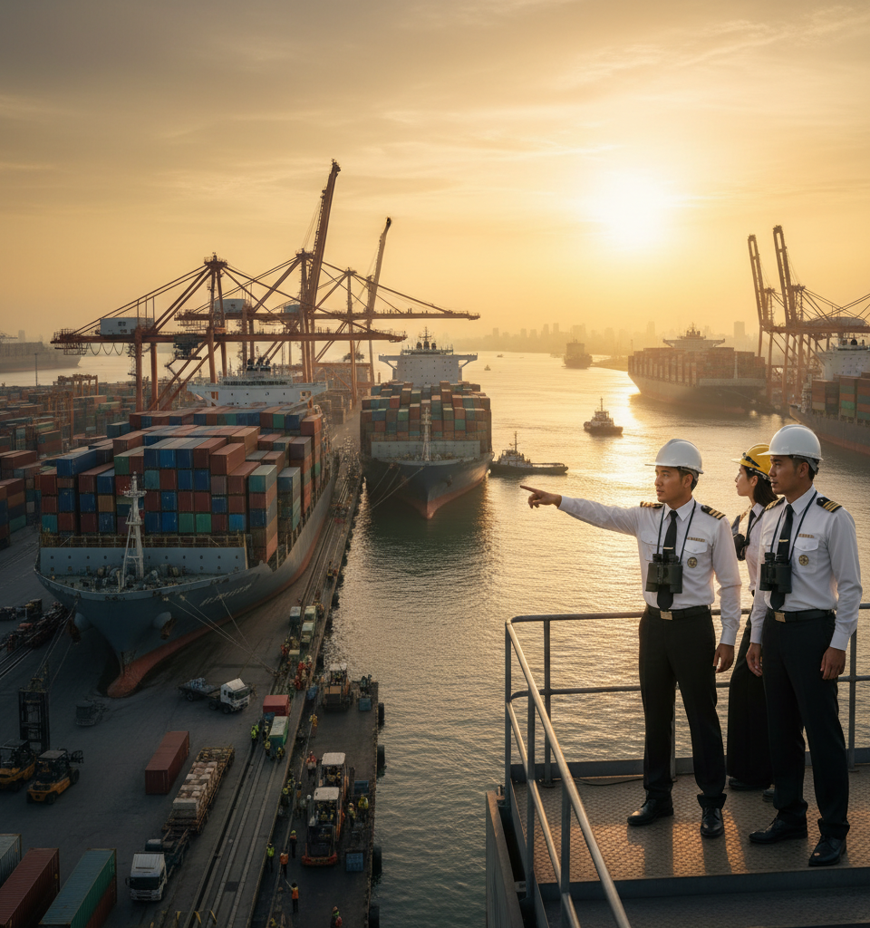 Ocean Freight Rates Anticipated to Rise Ahead of Peak Season — AI-generated illustration