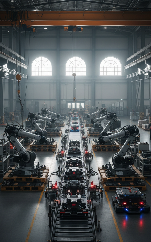OEMs Weigh Reshoring Investments Amid Persistent Tariff and Cost Uncertainties — AI-generated illustration