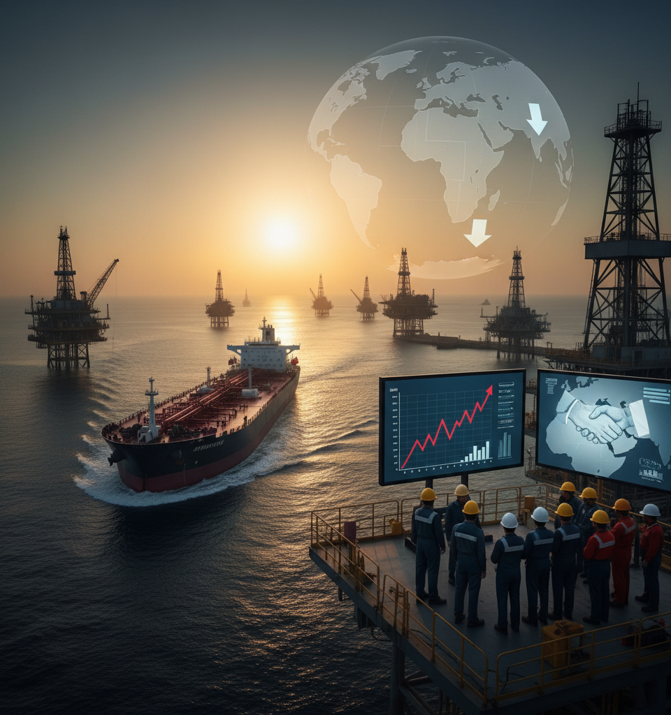 Oil Prices Surge as Iran Considers US Diplomacy on Hormuz: Global Market Repercussions Mount — AI-generated illustration