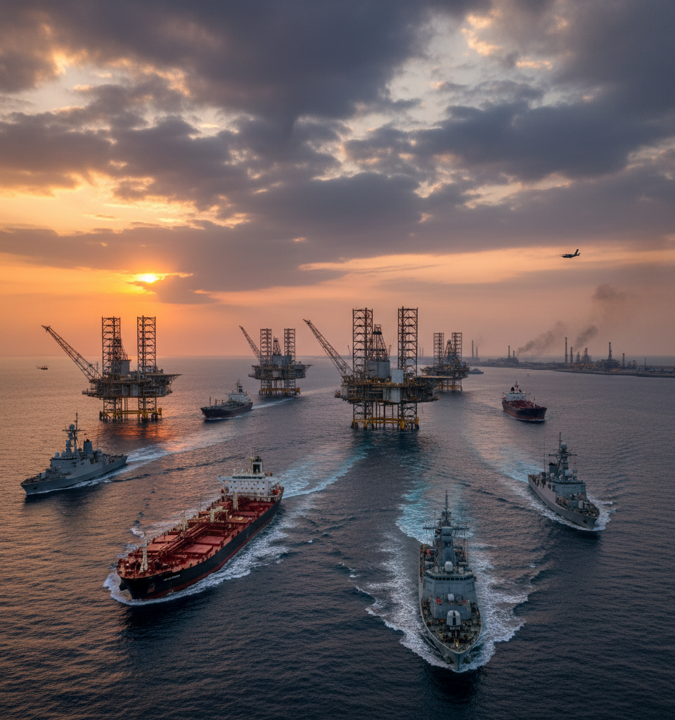 Oil Surges Amidst Escalating Mideast Tensions: Geopolitical Supply Risks Drive Market Volatility — AI-generated illustration