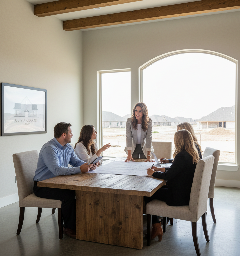 Olivia Clarke Homes: Bootstrapping Success in the Competitive DFW Homebuilding Market — AI-generated illustration