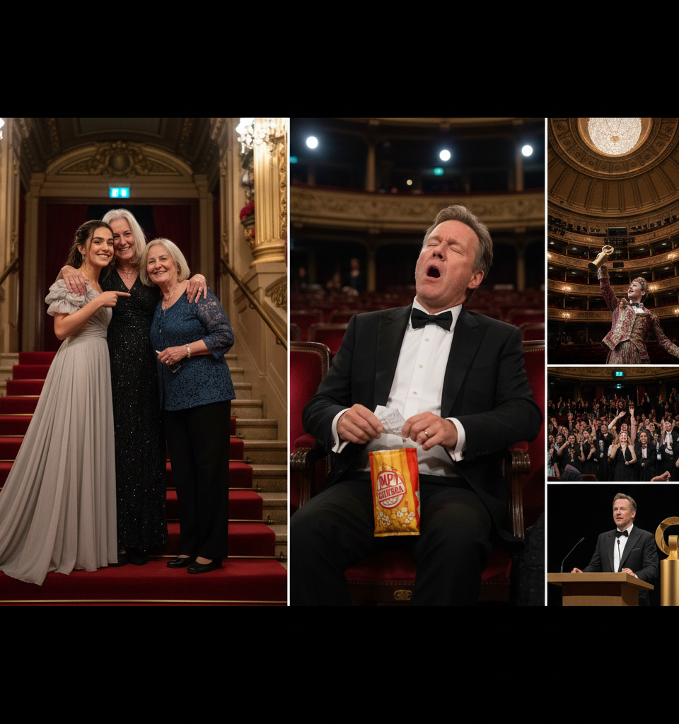 Olivier Awards 2026: Rachel Zegler's heroes, Brian Cranston's nap schedule and more moments from the night — AI-generated illustration