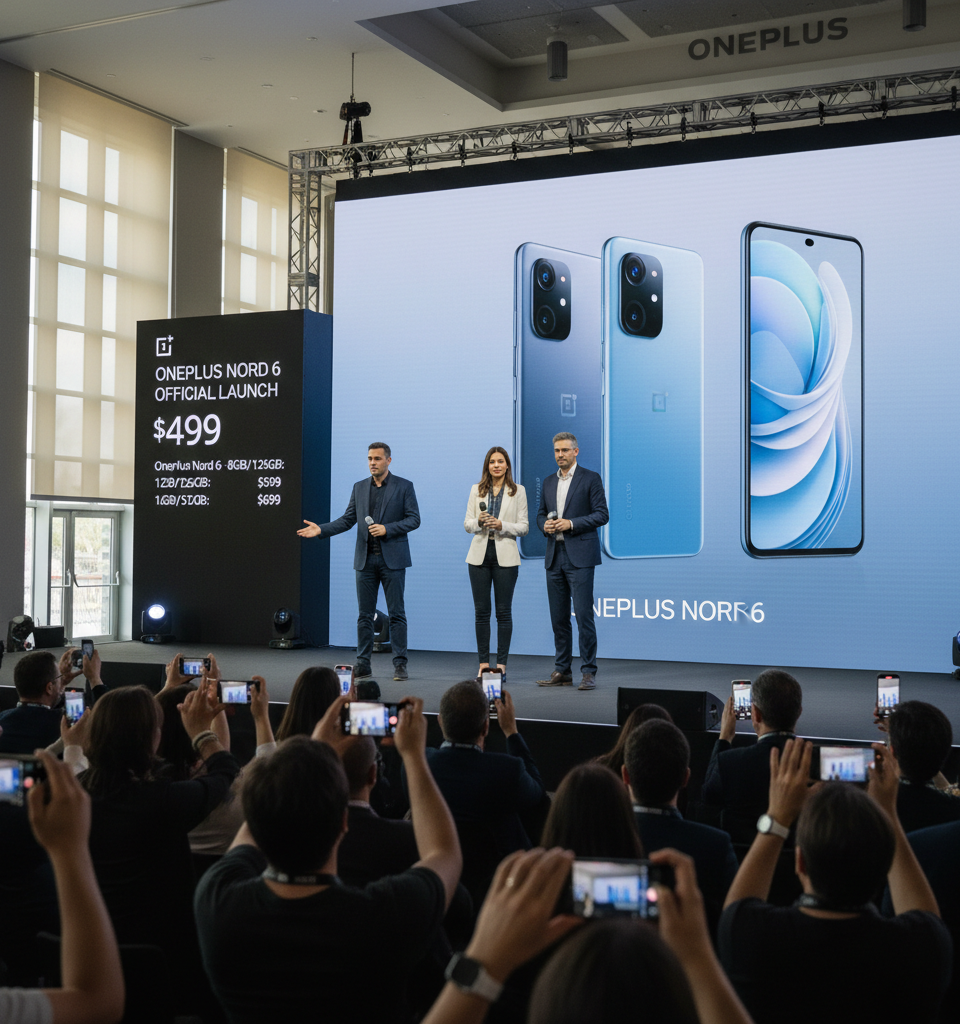 OnePlus Nord 6 is now fully official, here are the prices — AI-generated illustration