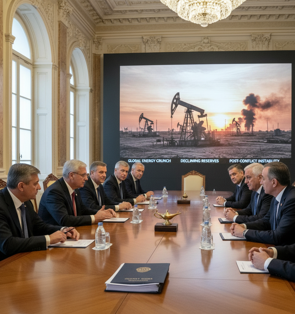 OPEC+ Approves Symbolic Output Hike Amidst Dire Long-Term Supply Warnings Post-Conflict — AI-generated illustration