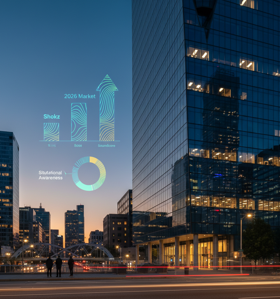 Open Earbuds: Shokz, Bose, Soundcore Lead 2026 Market for Situational Awareness — AI-generated illustration