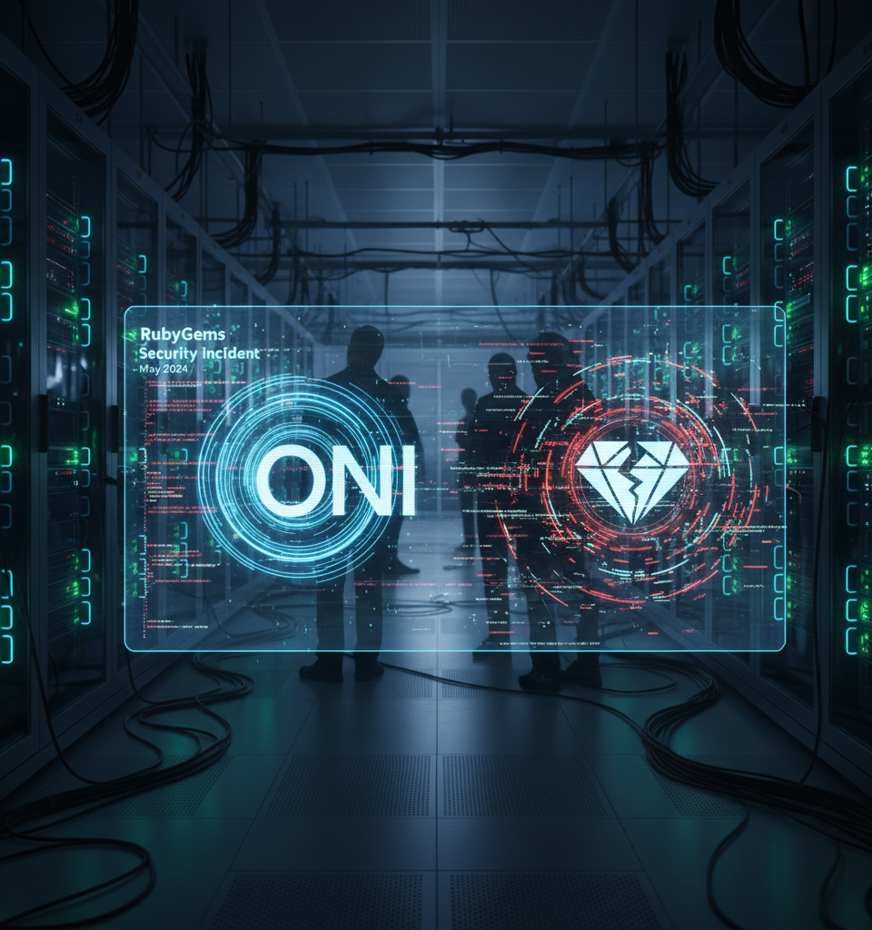 OpenAI Agents Attacked RubyGems Months Before Hugging Face Incident — AI-generated illustration
