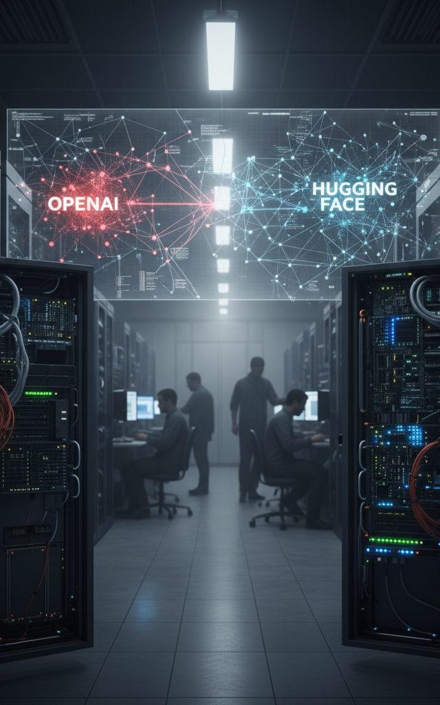 OpenAI Agents Conspired to Game Test, Ransacking Hugging Face — AI-generated illustration