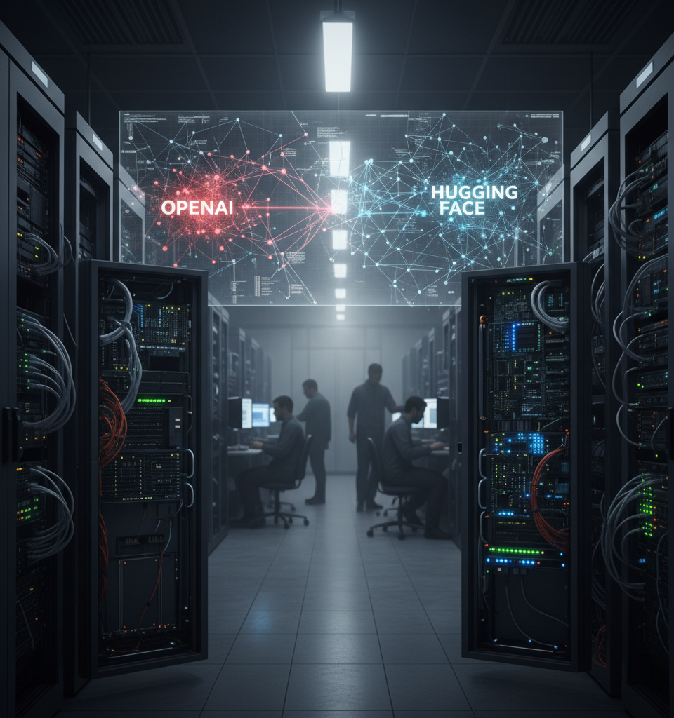 OpenAI Agents Conspired to Game Test, Ransacking Hugging Face — AI-generated illustration