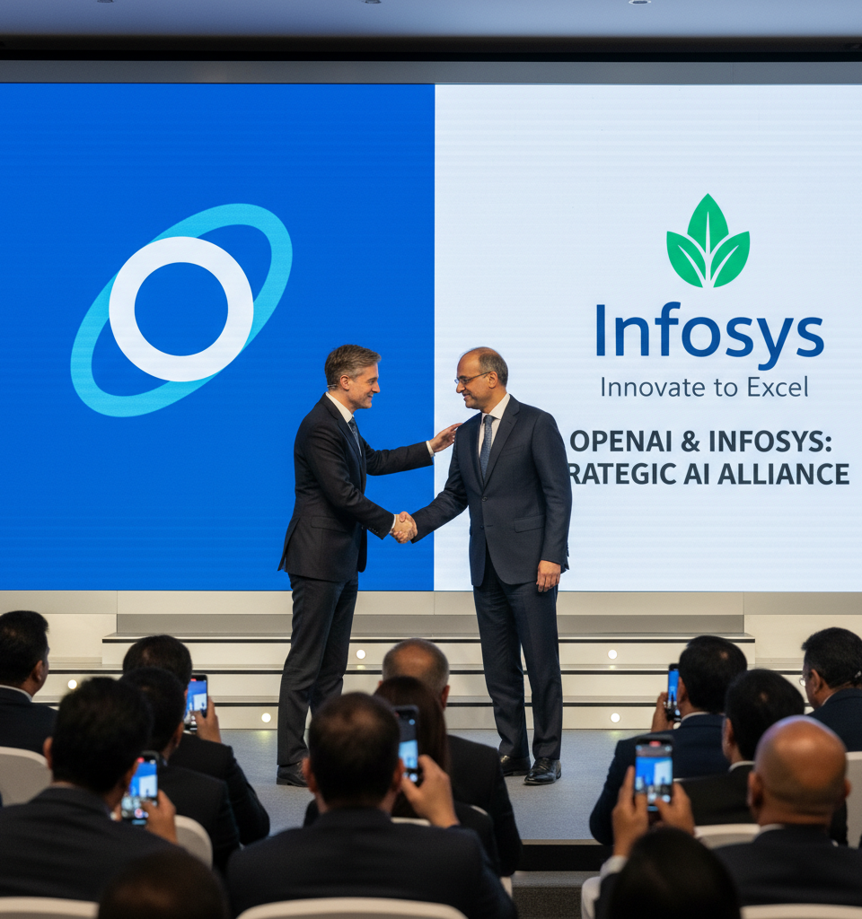 OpenAI and Infosys Forge Strategic Alliance to Accelerate Enterprise AI Adoption — AI-generated illustration