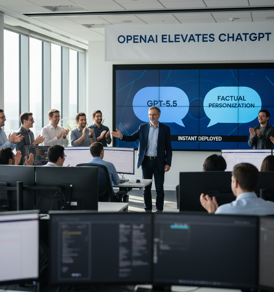 OpenAI Elevates ChatGPT: GPT-5.5 Instant Deployed for Enhanced Factual Accuracy, Personalization — AI-generated illustration