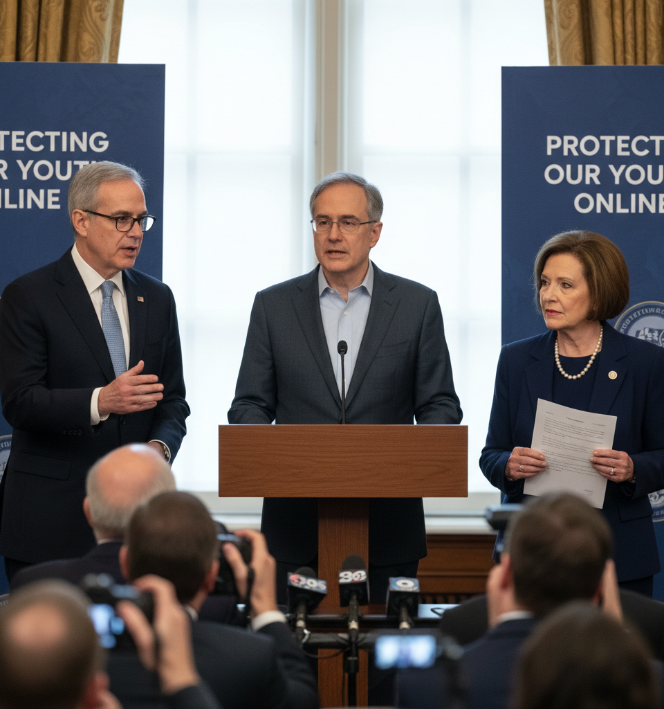 OpenAI Endorses Kids Online Safety Act Amidst Renewed Momentum for Youth Protection Bill — AI-generated illustration