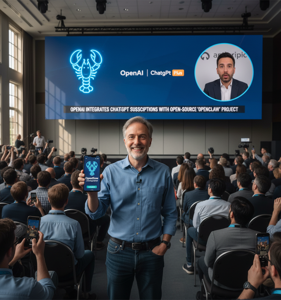 OpenAI Integrates ChatGPT Subscriptions with Open-Source ‘OpenClaw’ Project; Anthropic Responds — AI-generated illustration