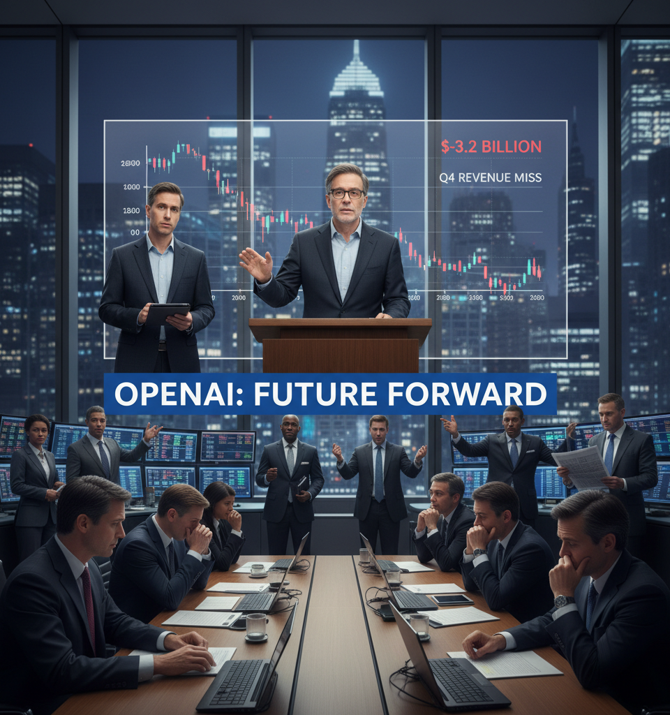OpenAI Revenue Miss Sparks Billions in Market Doubt Despite Leadership's Reassurance — AI-generated illustration