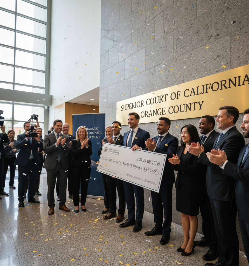 Orange County Property Owner Awarded $1.34 Billion in Landmark Fraud Dispute — AI-generated illustration